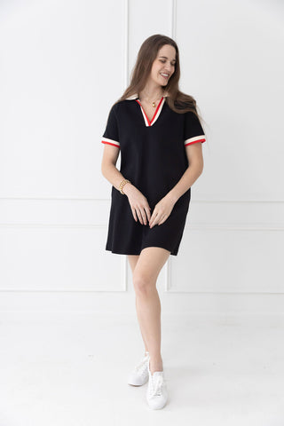 Rodeo Rose Black Dress