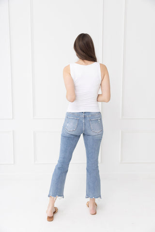 Pontoon Days Boat Neck Tank Top