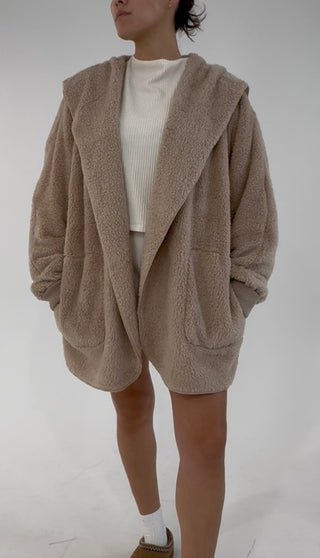 Snuggle Season Cardigan - Taupe
