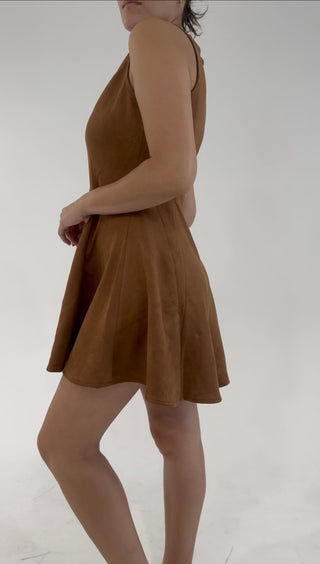 Autumn Muse Suede Dress