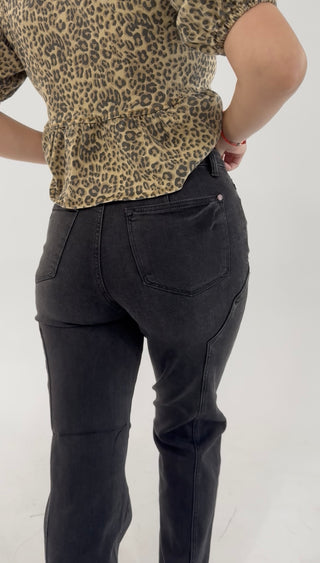 Smokey Ridge Mid Rise Straight Western Seam Jean By Judy Blue