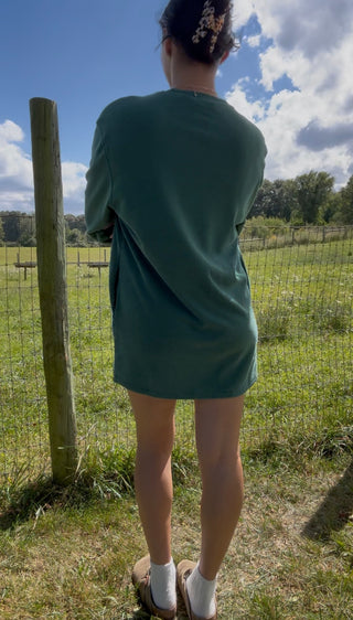 Lounge and Go Dress - Dark Green