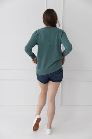 Happy Camper Mineral Wash Sweatshirt