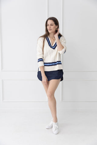 Clubhouse Cutie Cable Knit Sweater