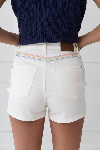 Somewhere Over the Rainbow Shorts by Judy Blue