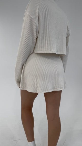 Soft Intentions Cropped Sweater - Whip Cream