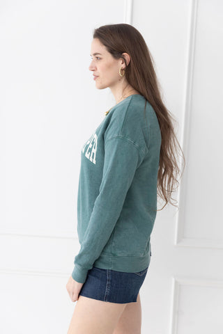 Happy Camper Mineral Wash Sweatshirt