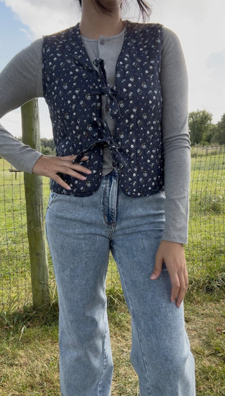 Falling For Florals Quilted Vest