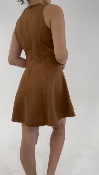 Autumn Muse Suede Dress