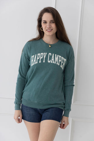 Happy Camper Mineral Wash Sweatshirt