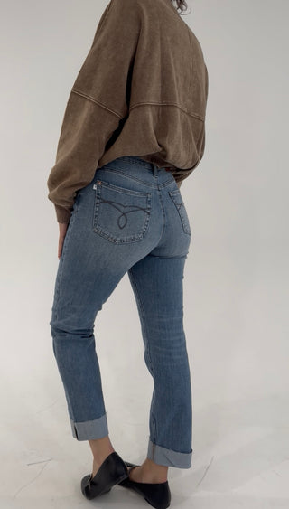 Golden Hour Cuffed Boyfriend Jean by Judy Blue