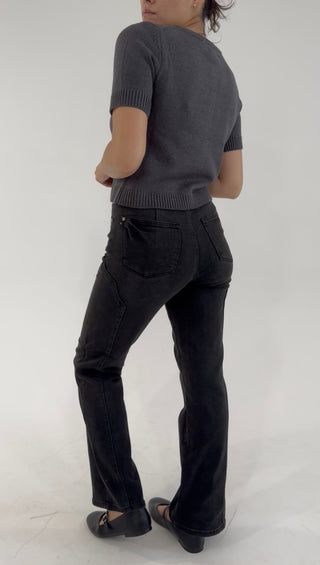 Smokey Ridge Mid Rise Straight Western Seam Jean By Judy Blue