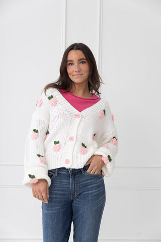 Bed of Roses Cardigan Sweater