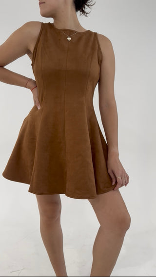 Autumn Muse Suede Dress