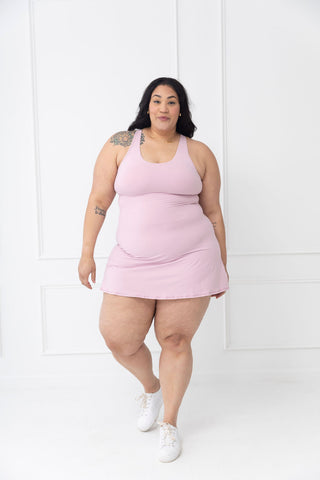 Courtside Scuba Tennis Romper Dress