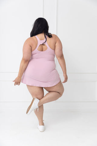 Courtside Scuba Tennis Romper Dress