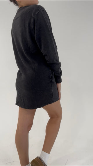 Lounge and Go Dress - Black