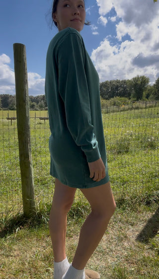 Lounge and Go Dress - Dark Green