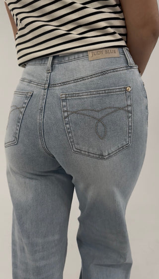 Skyline High Waist Retro Wide Leg Jean By Judy Blue