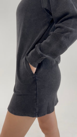 Lounge and Go Dress - Black