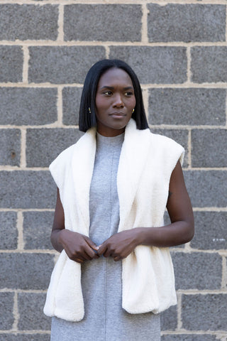 Fleece Sherpa Long Vest