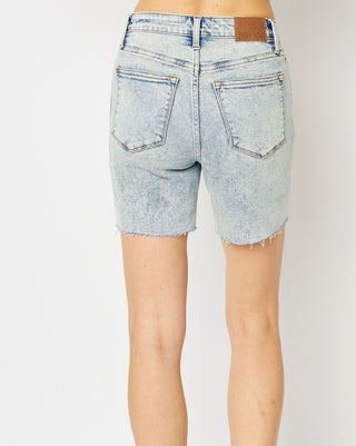 Sun-faded Saturdays Distressed Shorts by Judy Blue