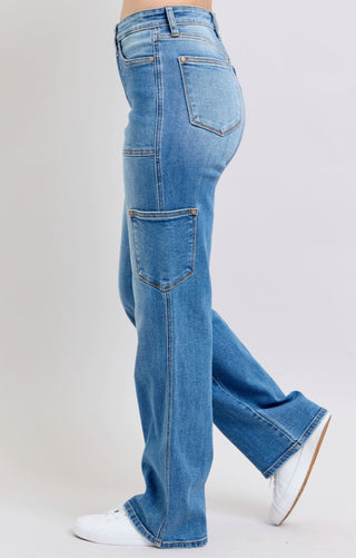 Utility Chic High Waist 90s Straight Jean By Judy Blue