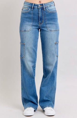 Utility Chic High Waist 90s Straight Jean By Judy Blue
