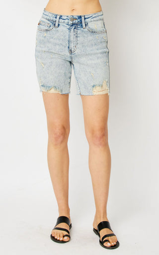 Sun-faded Saturdays Distressed Shorts by Judy Blue