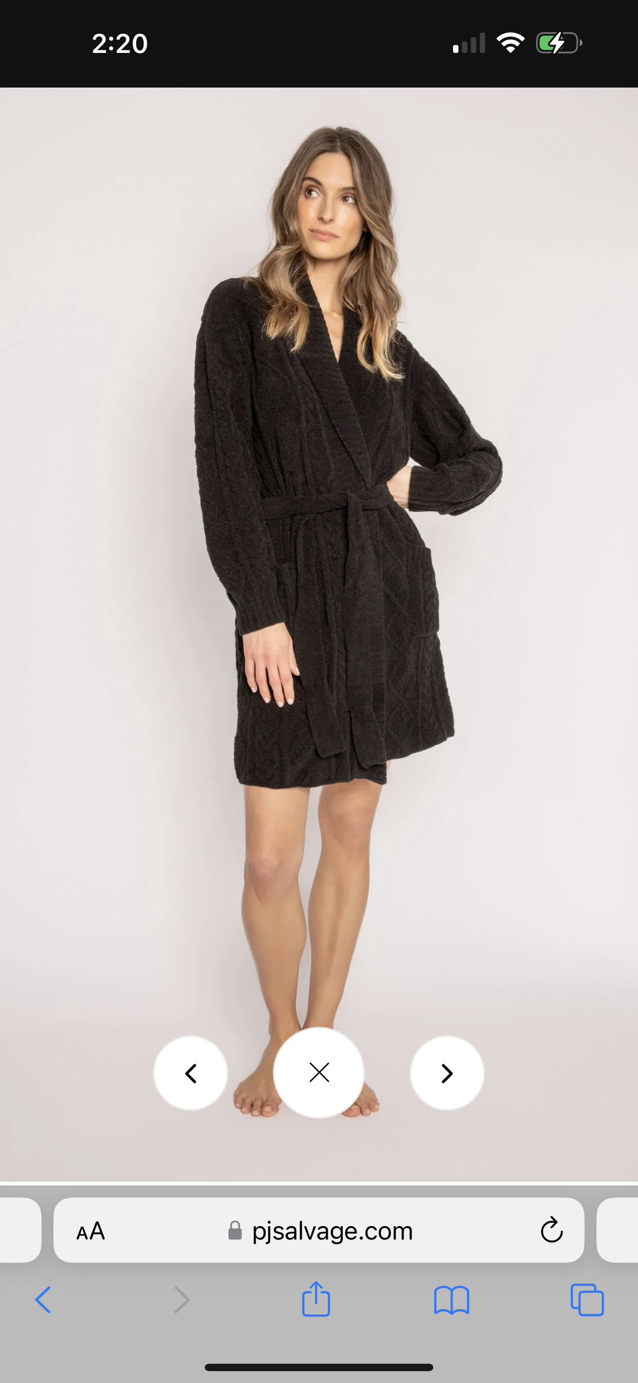 Queen of Mares Cable Knit Robe