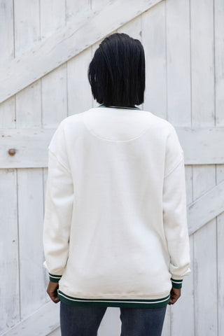 MSU Spartans vintage sweatshirt long sleeve back view