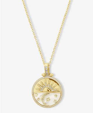 new beginnings necklace by melinda maria sun and moon