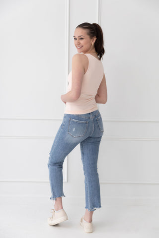 Pontoon Days Boat Neck Tank Top