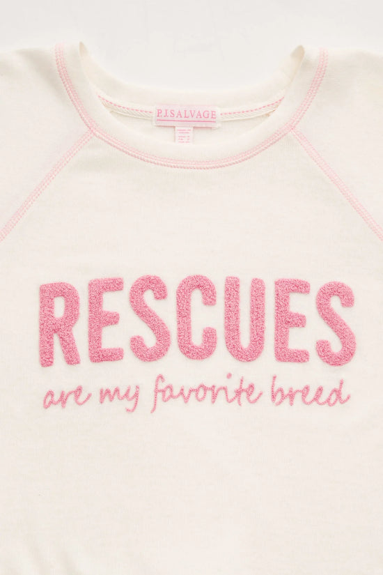 PJ SALVAGE - Rescues are My Favorite Breed Lounge Top