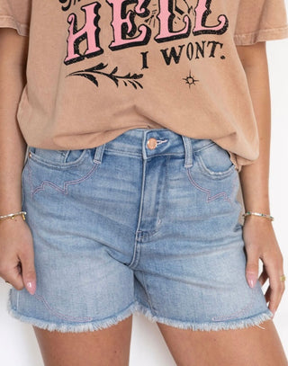 Western Wind Shorts By Judy Blue