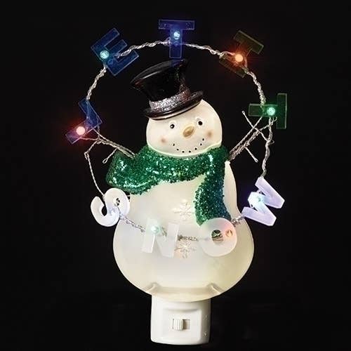LED Let It Snow Snowman Nightlight