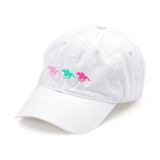 Horse Embroidered White Cap