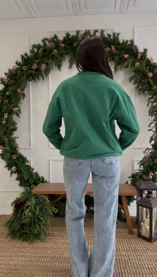 Curfew Queen Crewneck - Green