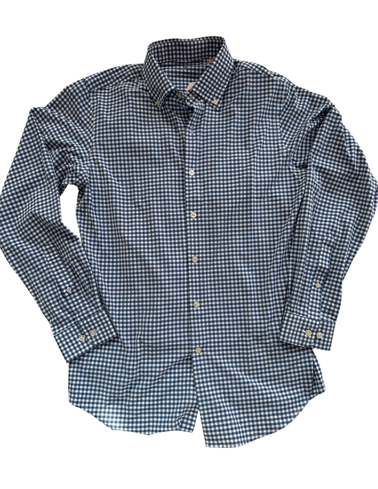 Thoroughbred Gingham Stretch Button Down