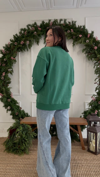 Curfew Queen Crewneck - Green