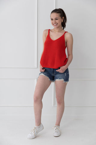 Red Barn Knit Tank