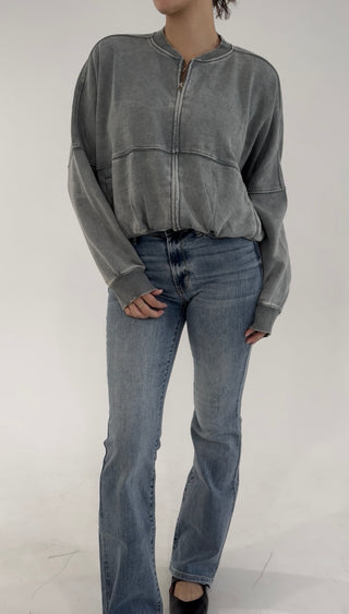 Off Duty Zip-Up Jacket - Green