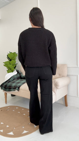 Midnight Muse High Waist Retro Wide Jean By Judy Blue