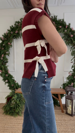 Sugarplum Stripes Sweater Tank