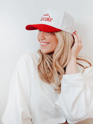 I Need a Diet Coke Embroidered Trucker Hat