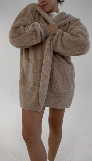 Snuggle Season Cardigan - Taupe