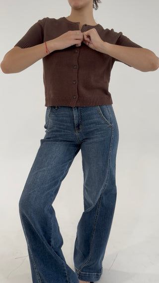 The Bookclub Cardigan - Brown