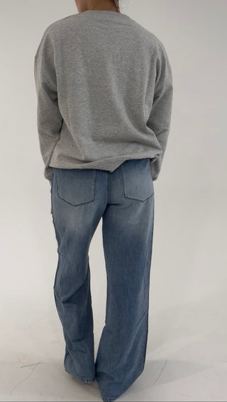 Curfew Queen Crewneck - Grey