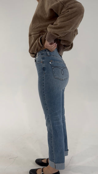 Golden Hour Cuffed Boyfriend Jean by Judy Blue