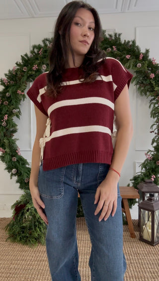 Sugarplum Stripes Sweater Tank